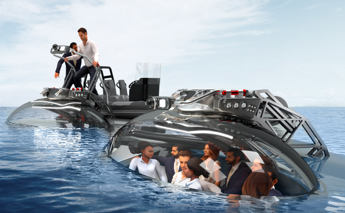 This Weird Luxury Submarine Is Basically Just a Living Room Under The Sea