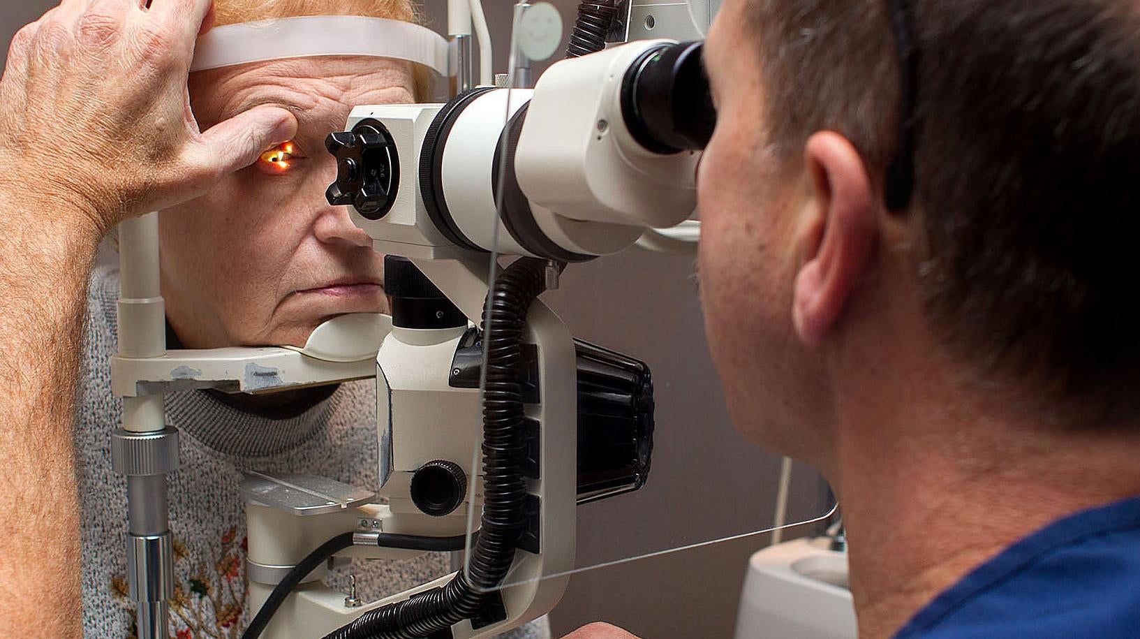 A person getting their eyes examined.  (Photo: The Paducah Sun/Ellen O’nan, AP)