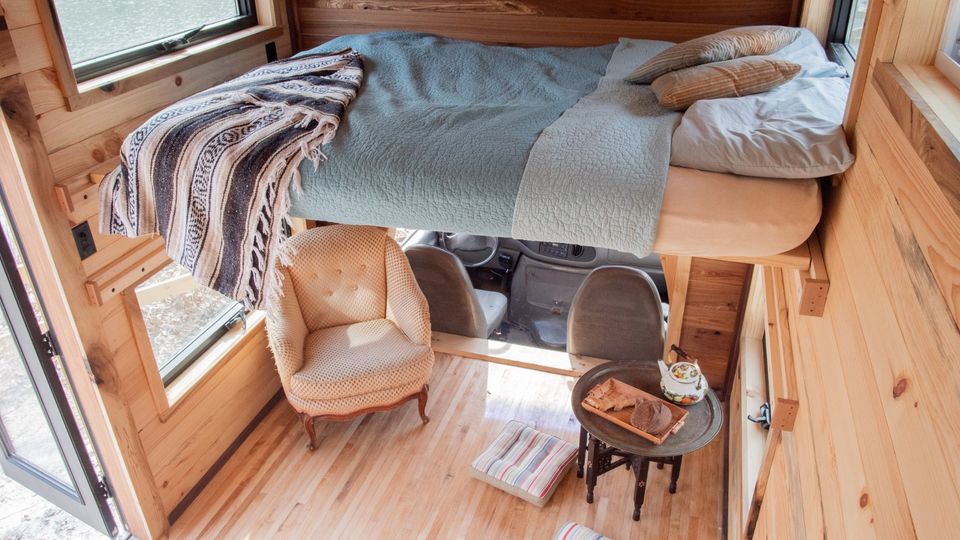 This Cozy Cabin of a Tiny House Used to Be a Box Truck