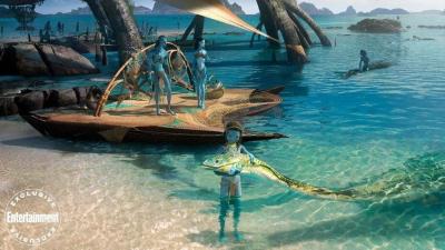 New Avatar 2 Concept Art Reveals Na’vi Kids and a Giant Lizard