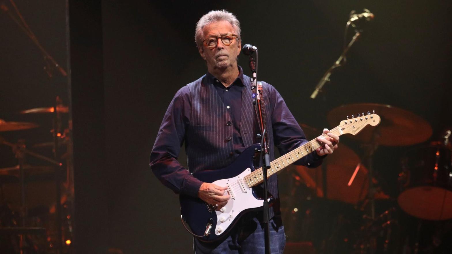 Notorious prick Eric Clapton performs at Gas South Arena on September 23, 2021, in Atlanta. (Photo: Robb Cohen / Invision / AP, AP)