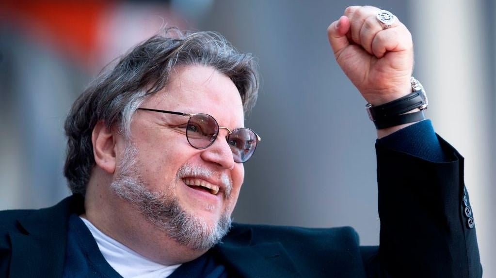 Guillermo del Toro getting his star on the Hollywood Walk of Fame in 2019. (Photo: Valerie Macon/AFP, Getty Images)