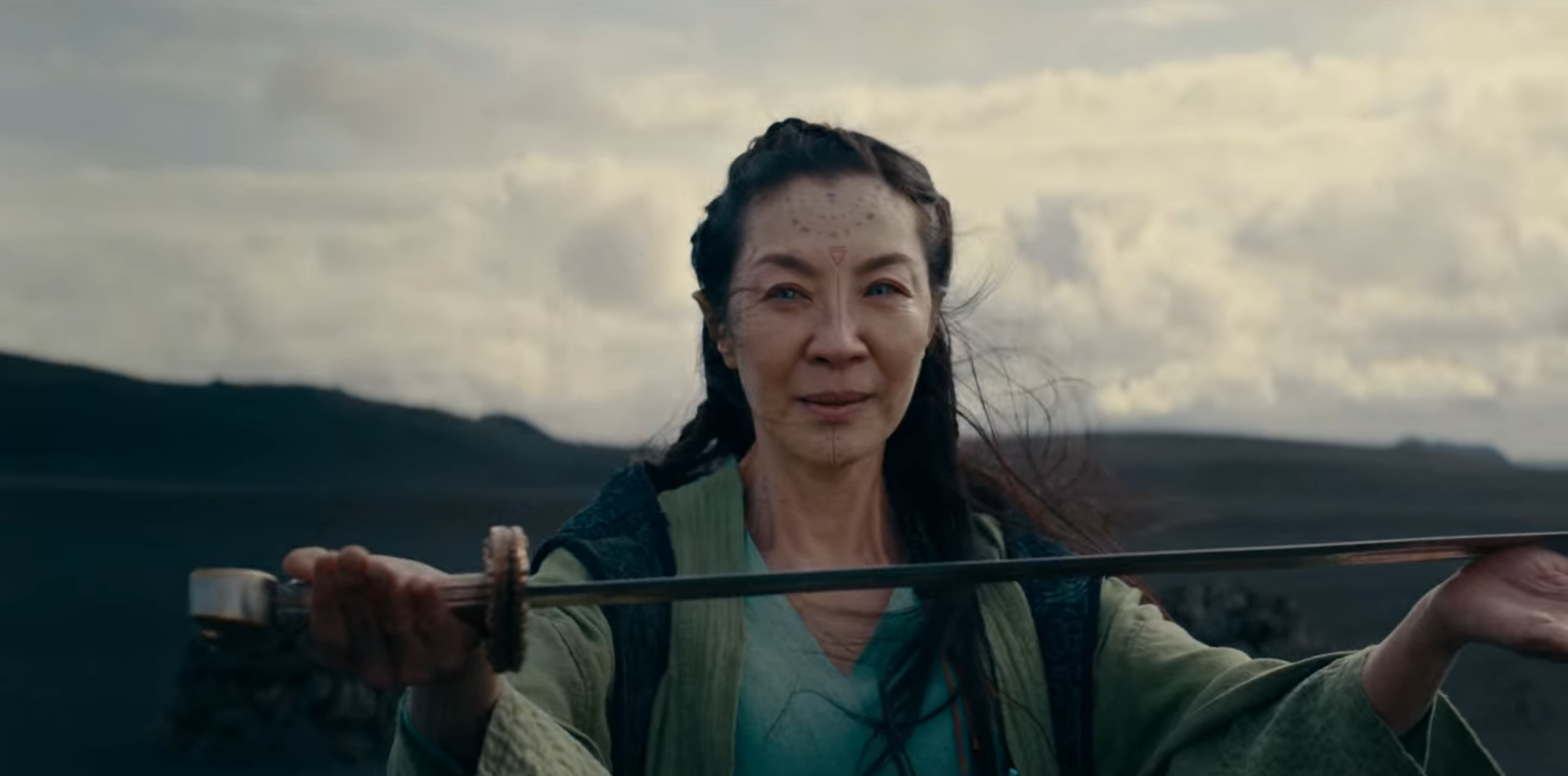 Give Michelle Yeoh a sword, now and forever. (Screenshot: Netflix)