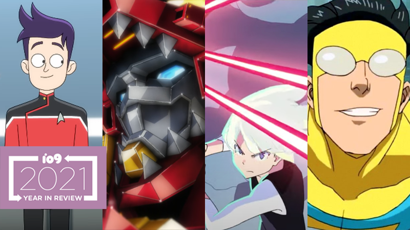 A great year for animated adventures, in the stars, in giant robots, or even right here on earth. (Image: Paramount+, Funimation, Lucasfilm, and Prime Video)