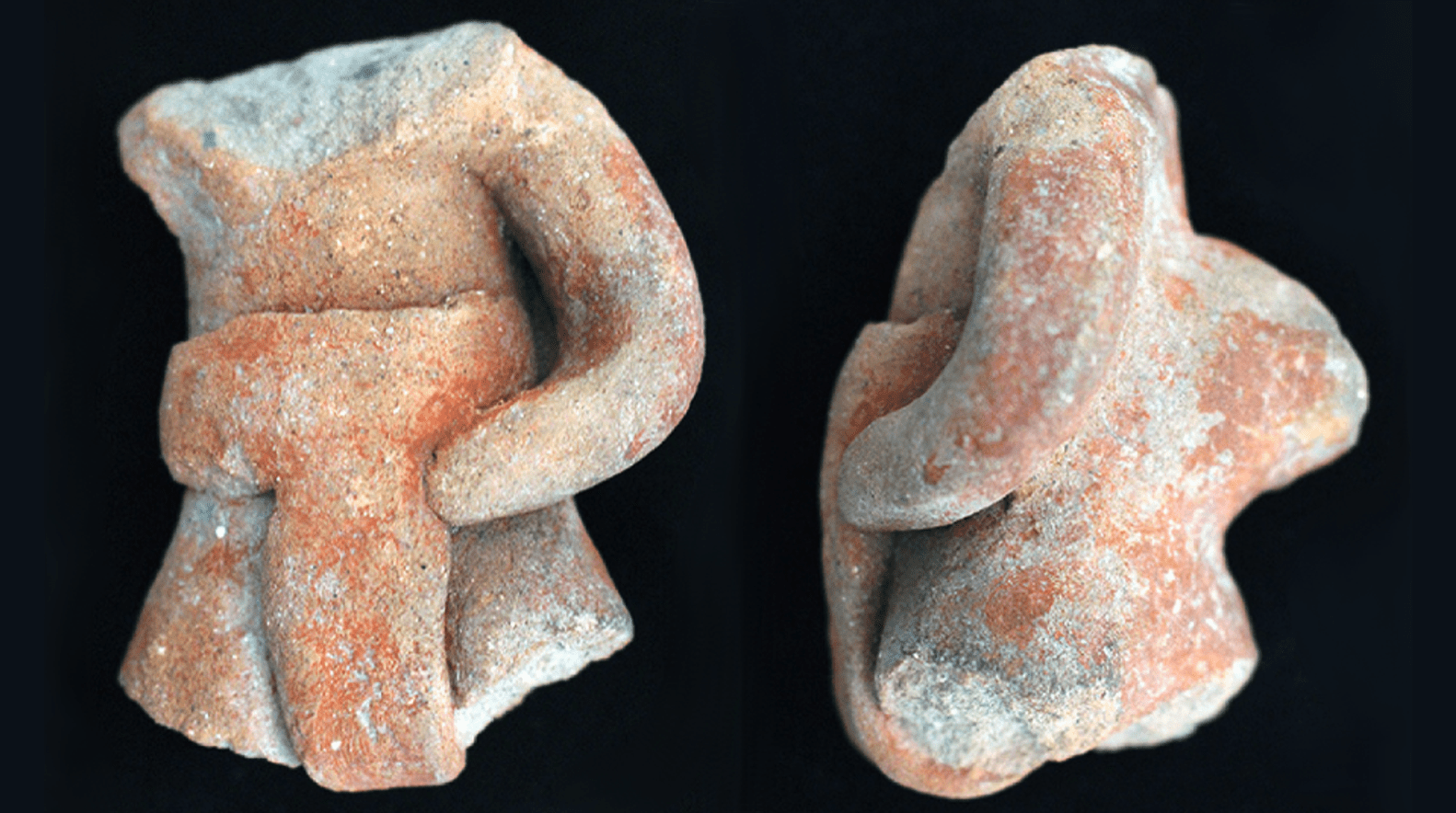 Ceramic ballplayer figures found at the Etlatongo site in Mexico. (Image: Blomster and Salazar Chávez, 2020/Science Advances)