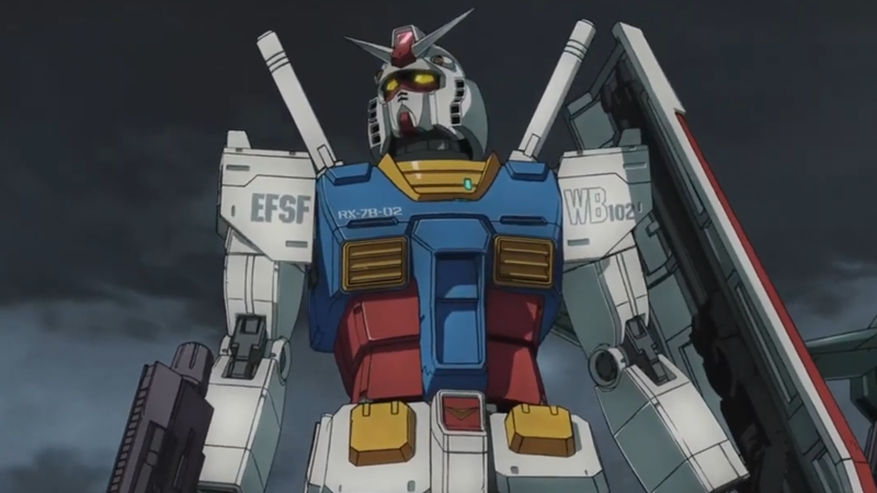 The Gundam rises once more. (Screenshot: Sunrise)