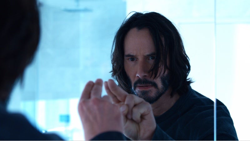 Keanu Reeves probably wouldn't have come back for Resurrections without Lana Wachowski. (Image: Warner Bros.)