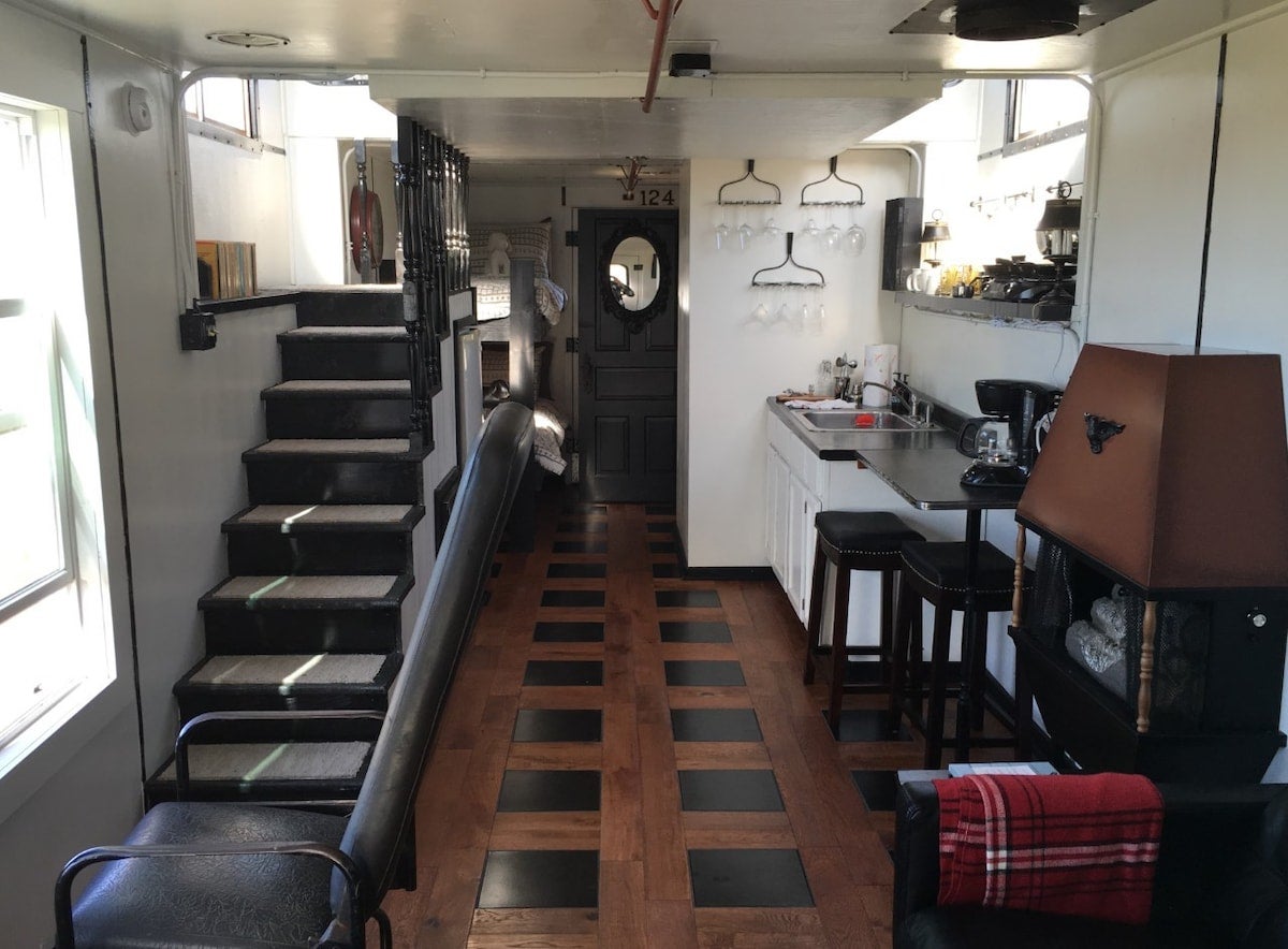 Can You Believe This Cozy House Was Once an Old Train Caboose?