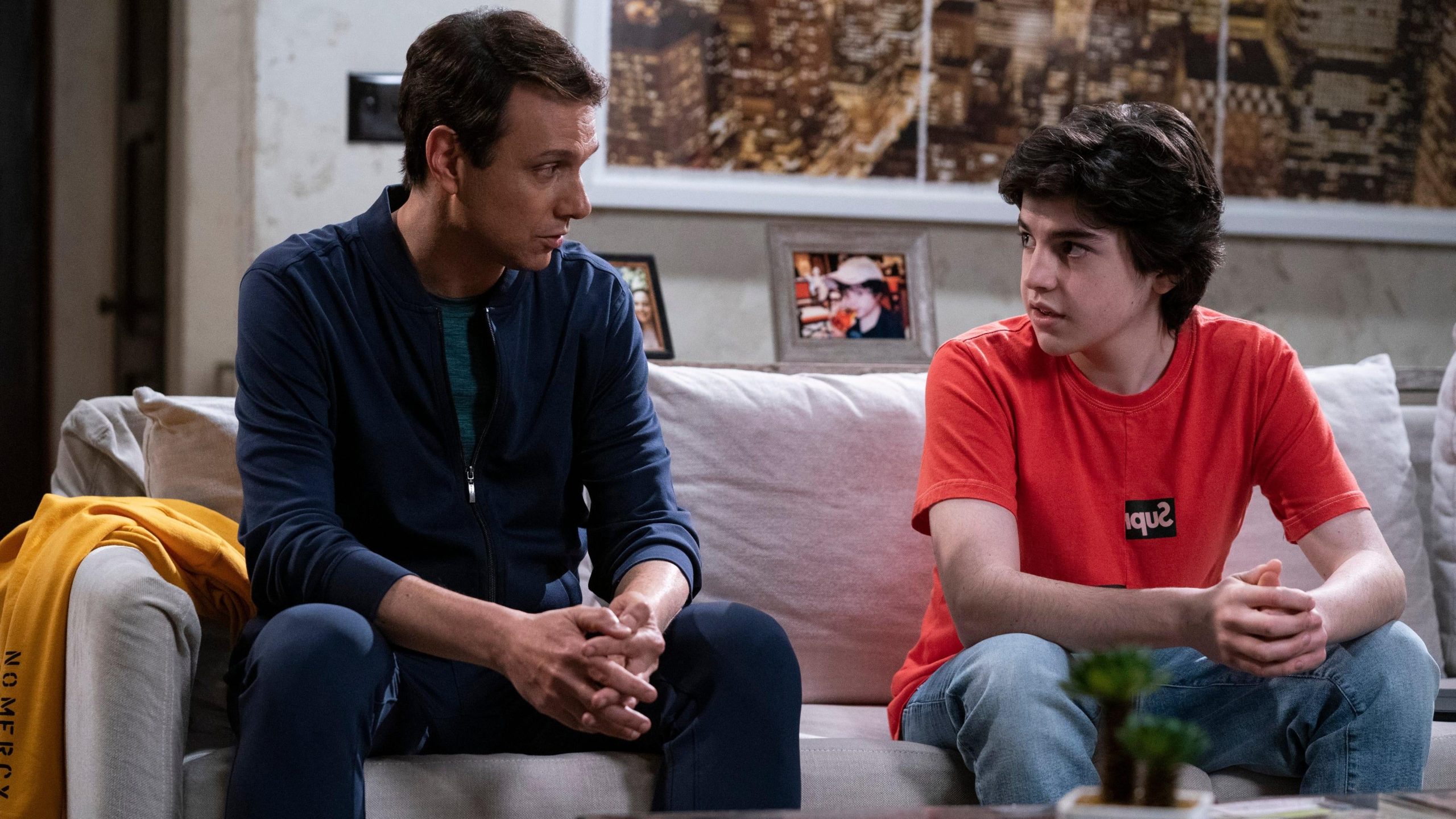 Daniel's son Anthony, right, is Kenny's main rival. (Image: Netflix)