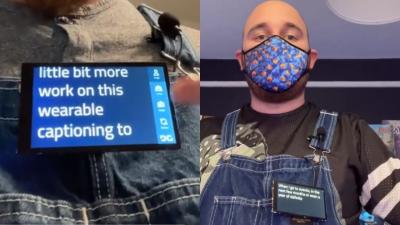 Wearable Captioning Device Brings Subtitles to the Real World