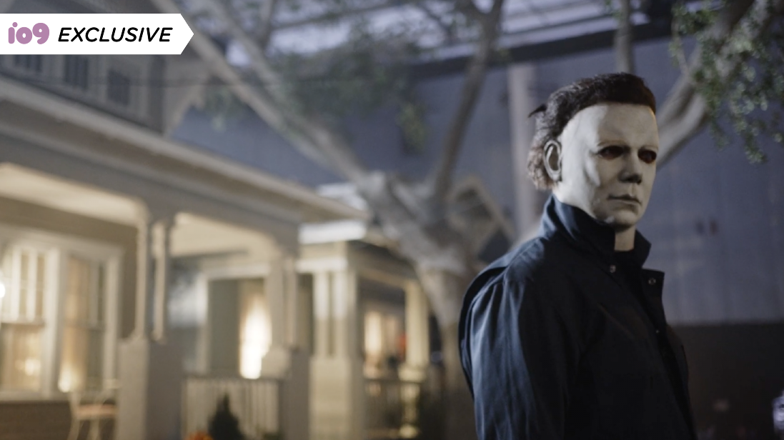 The Shape's famous mask, as seen in Halloween Kills. (Screenshot: Universal Pictures Home Entertainment)
