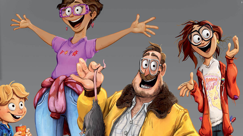 Get ready to go behind the scenes with the Mitchell family. (Image: Arthur Fong/Sony Pictures Animation, via Netflix)