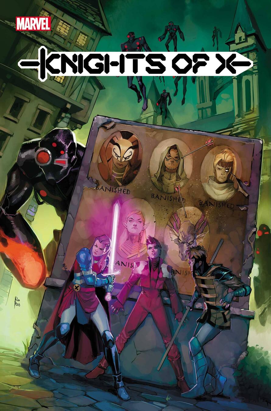 Knights of X #1's cover, drawn by Rod Reis.  (Image: Marvel Comics)