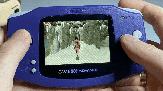 Someone Got PS1 Classic Tomb Raider Running on a Game Boy Advance
