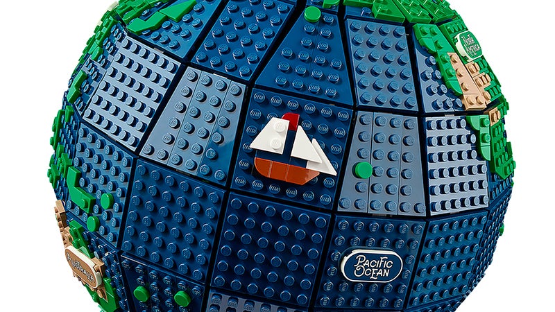Lego’s Spinning 3D Globe Is Another Convincing Reason for Adults to Keep Playing With Plastic Bricks
