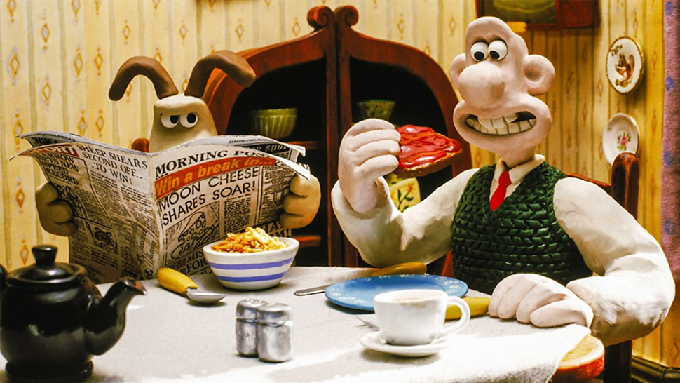 No time for toast now, Wallace — there's movies to be made! (Image: Aardman Animation)