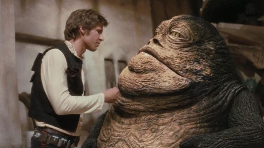 The Han and Jabba scene. (Image: Lucasfilm)
