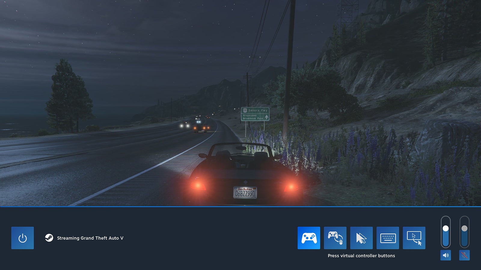 Various input and audio options can be accessed during streaming. (Screenshot: Steam)