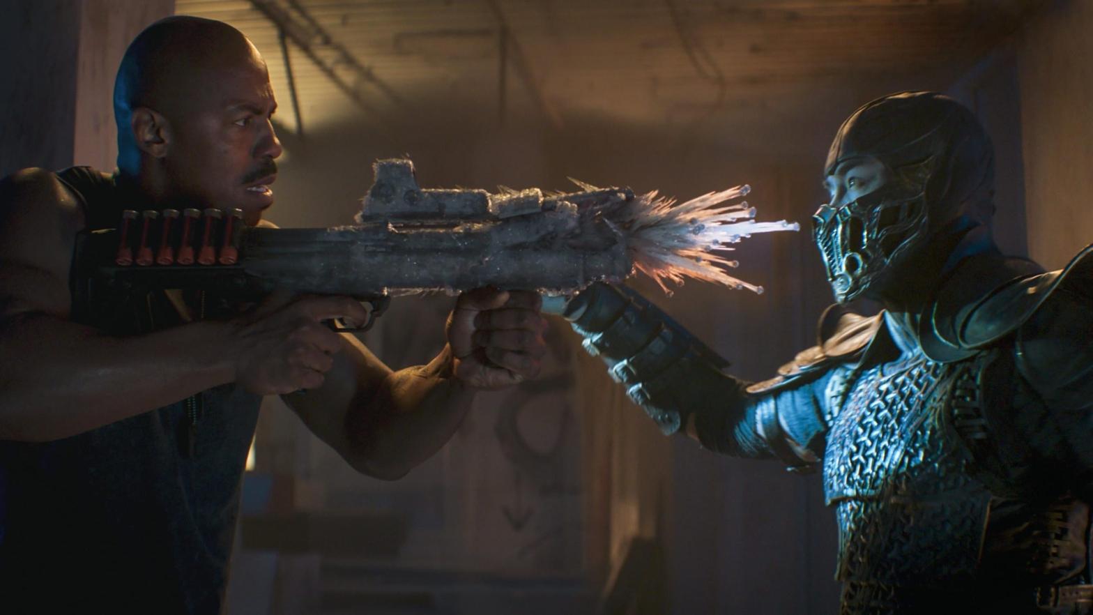 Jax and Sub-Zero battle in the first Mortal Kombat (Image: Warner Bros.)