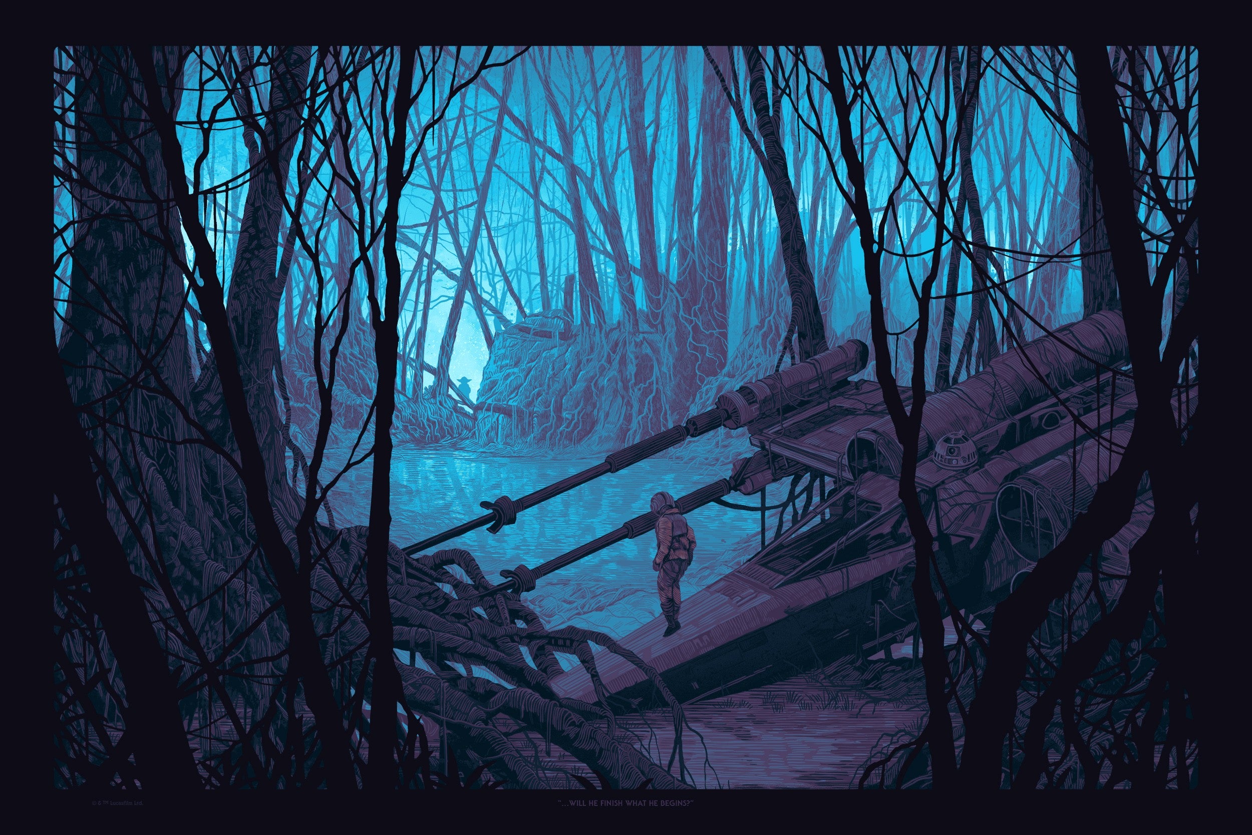 Dagobah Comes to Life in This Unique Star Wars Art Piece