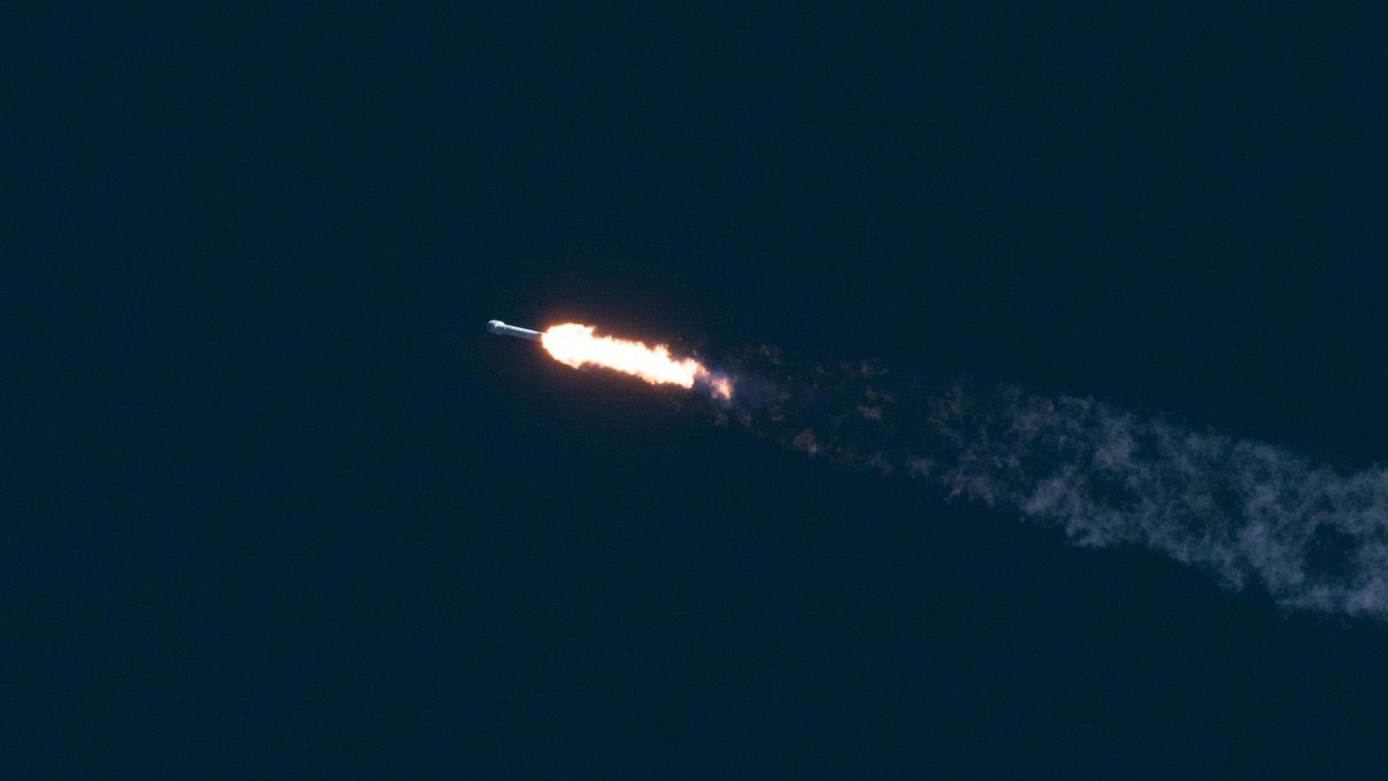 The SpaceX Falcon 9 rocket during launch on February 11, 2015. (Photo: SpaceX)