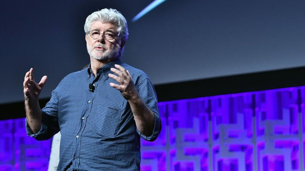 George Lucas at Star Wars Celebration 2017 in Orlando, FL. (Photo: Gustavo Caballero, Getty Images)