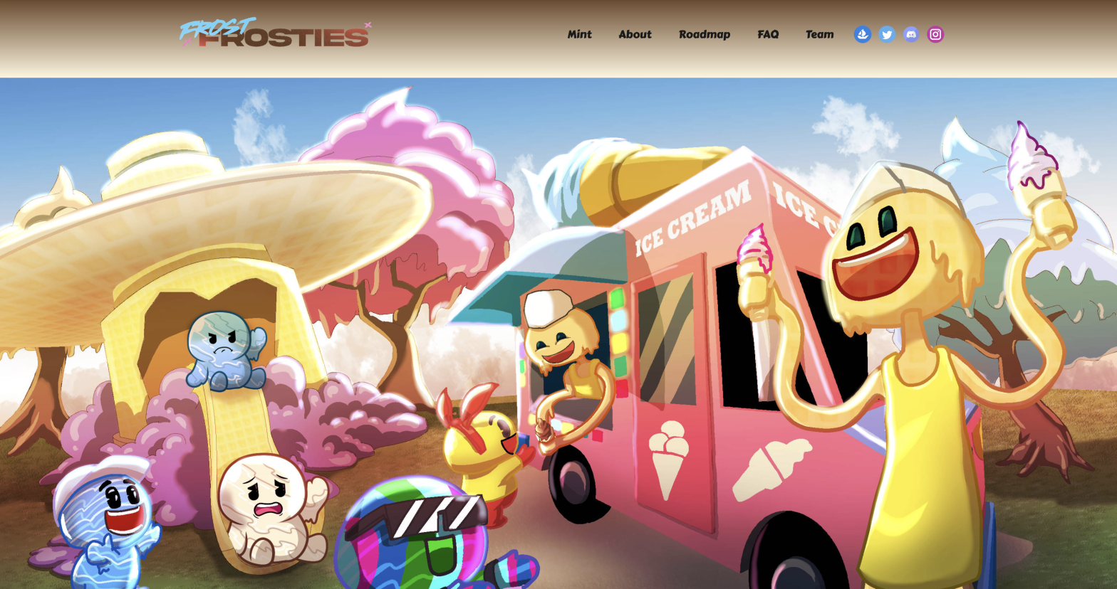 Screenshot: Frosties.io / Internet Archive