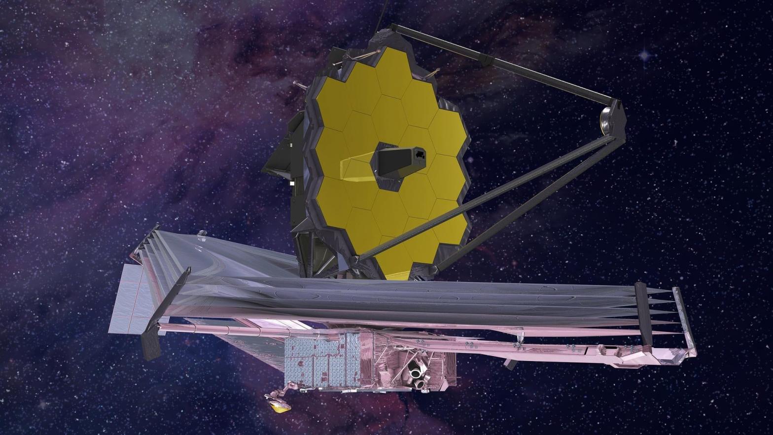Artistic conception of the James Webb Space Telescope.  (Image: Northrop Grumman)