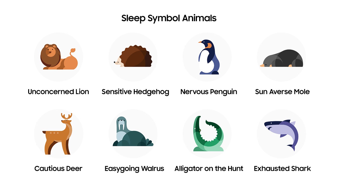 What's your sleep animal?  (Image: Samsung)