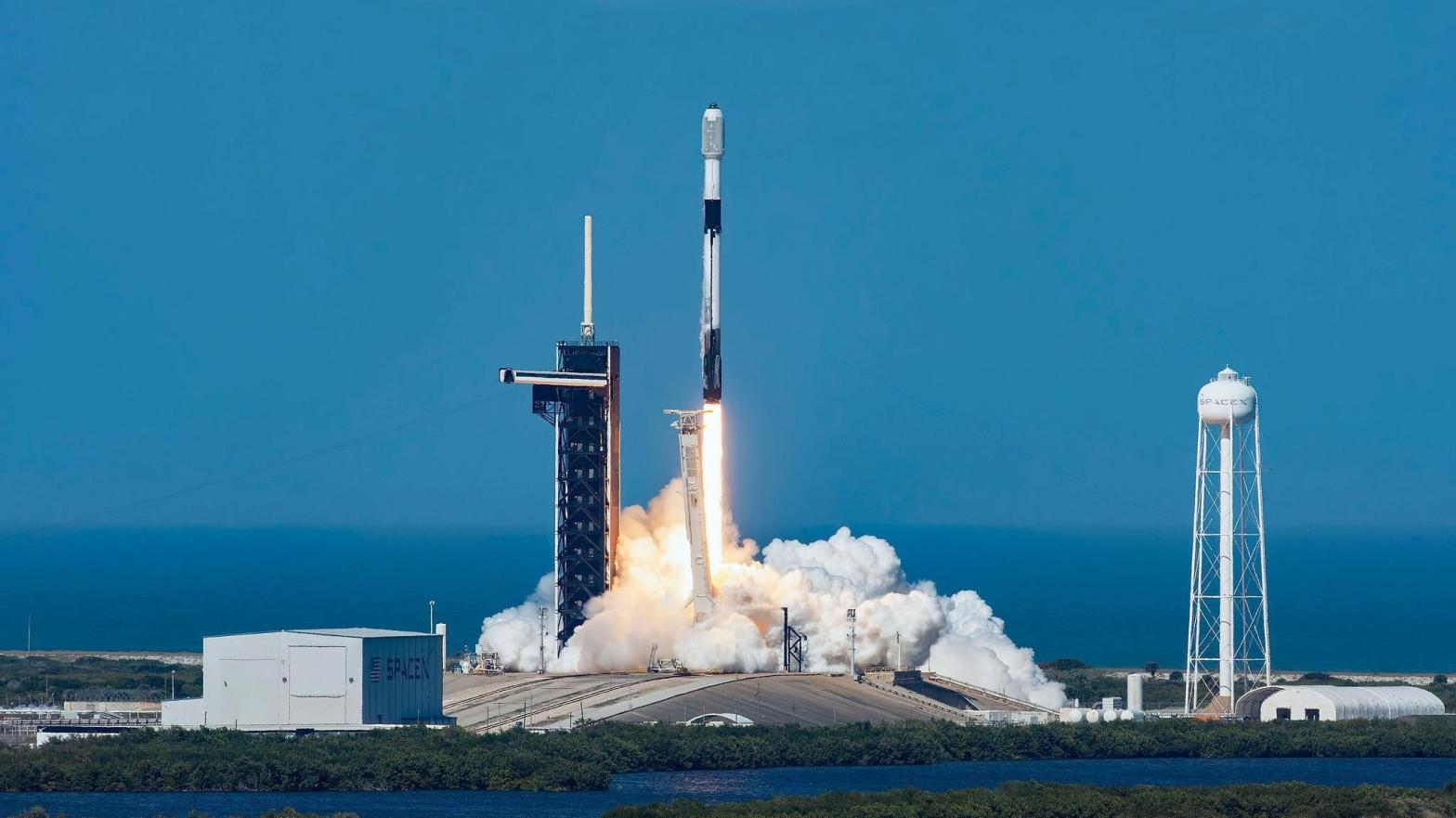 Launch of a Falcon 9 rocket carrying 49 Starlink satellites, February 3, 2022.  (Photo: SpaceX)