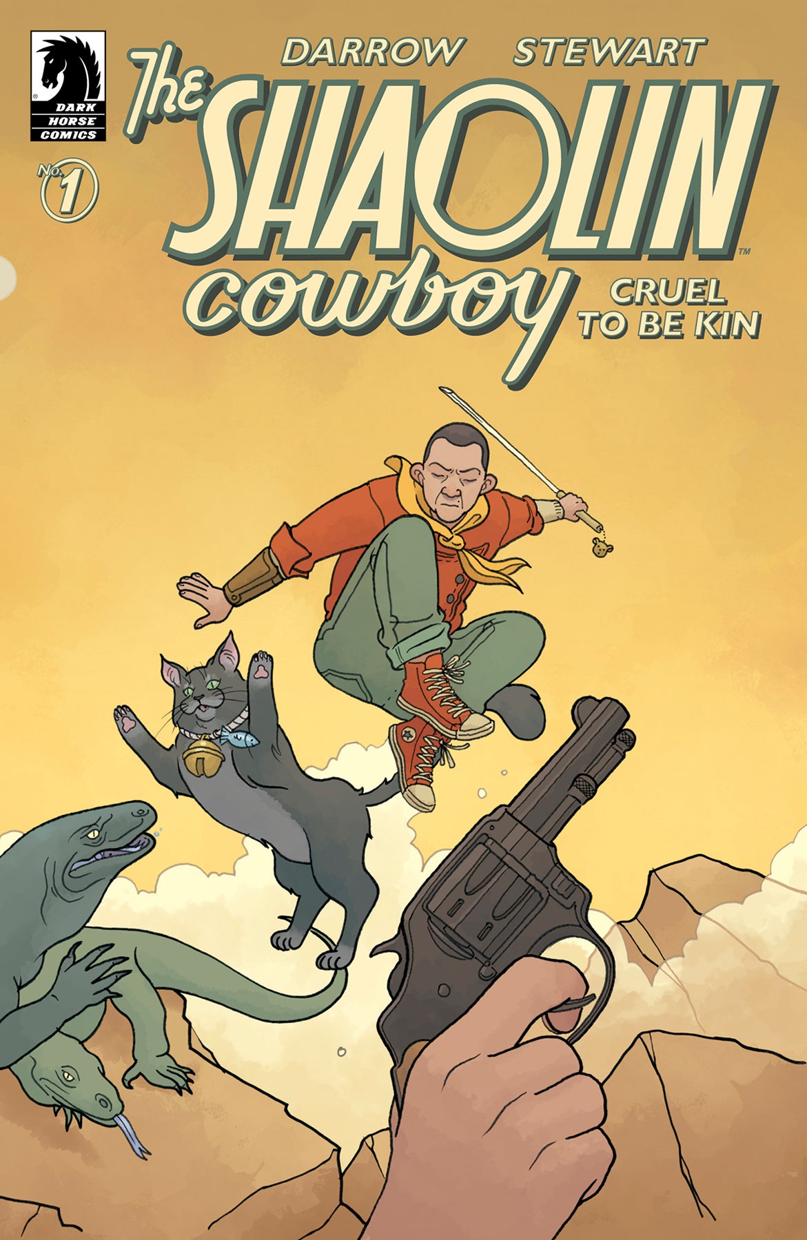 Shaolin Cowboy: Cruel to Be Kin #1 variant cover by Alice Darrow, Geof's daughter. (Image: Dark Horse Comics)