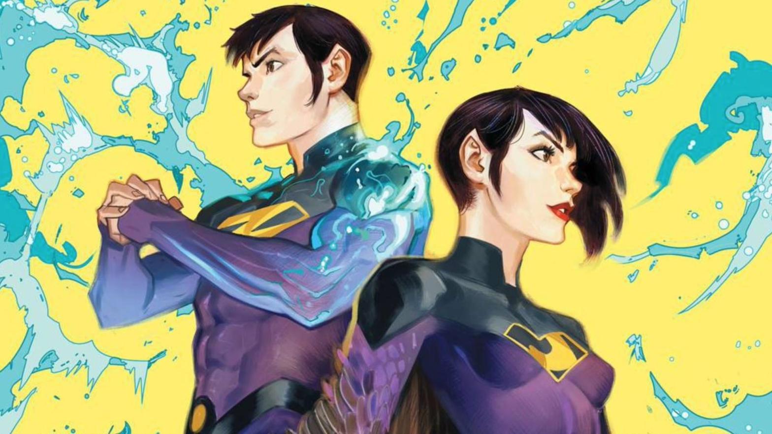 DC's Wonder Twins are getting a movie. (Image: DC Comics/Stephen Byrne)
