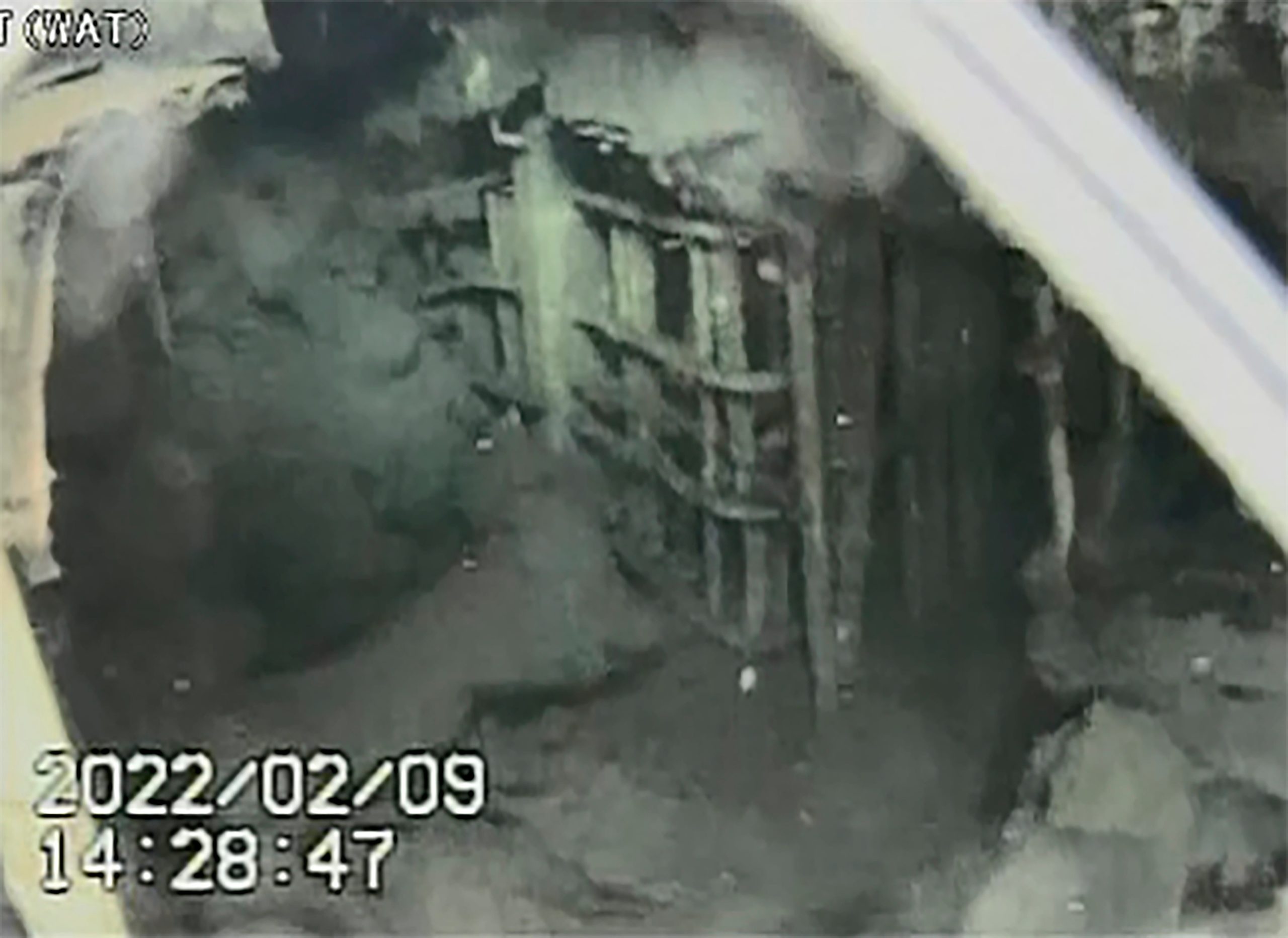 A remote-controlled submersible robot captured these views inside the Fukushima nuclear power plant on February 9, 2022.  (Image: IRID/Hitachi-GE Nuclear Energy, Ltd., AP)