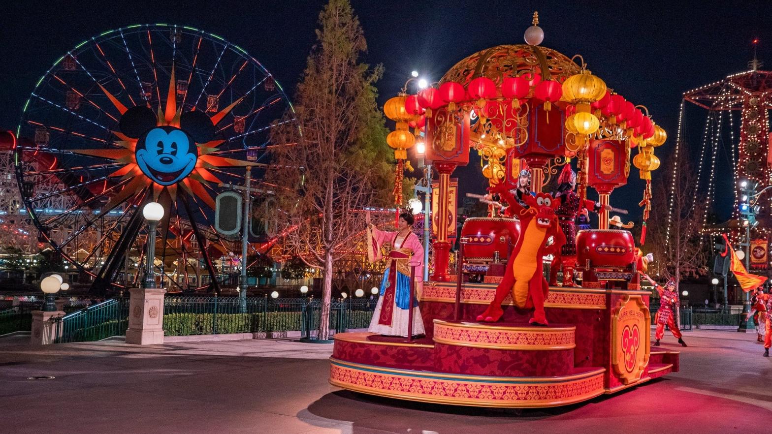 Lunar New Year at Disney's California Adventure back in January. (Image: Christian Thompson/Disneyland Resort)