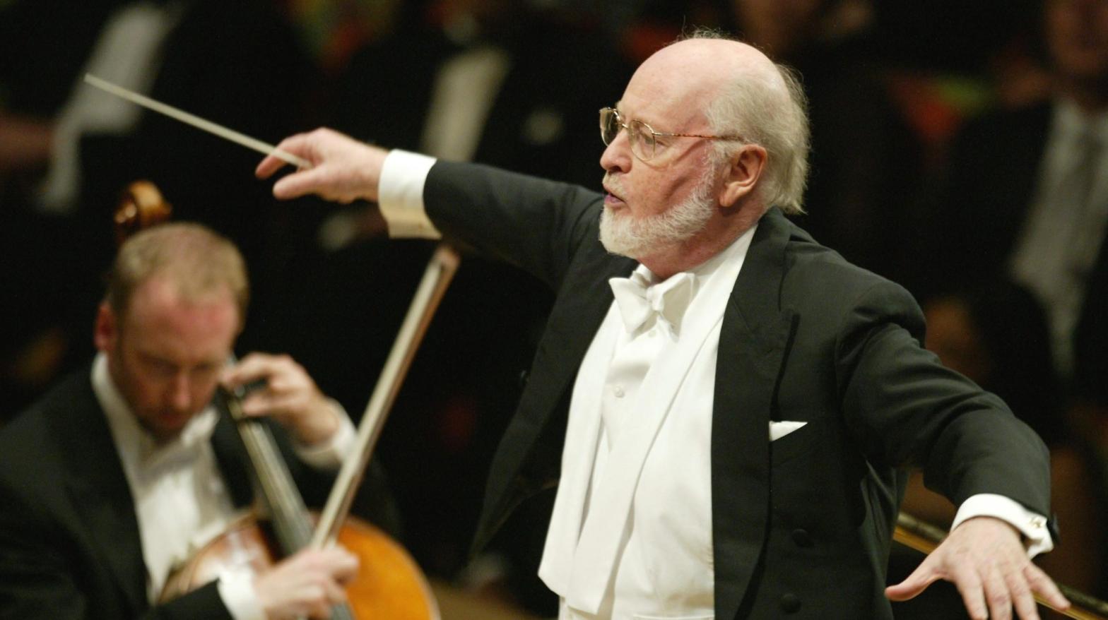 Composer John Williams performs on stage at the Walt Disney Concert Hall on October 25, 2003 in Los Angeles, California. (Photo: Carlo Allegri/Getty Images for LAPA, Getty Images)