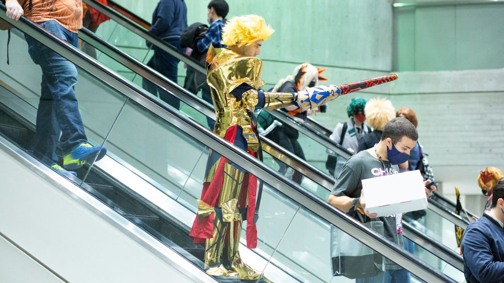 Costumed people attend Anime NYC at the Jacob K. Javits Convention Centre in New York City on November 20, 2021. (Photo: Kena Betancur/AFP, Getty Images)