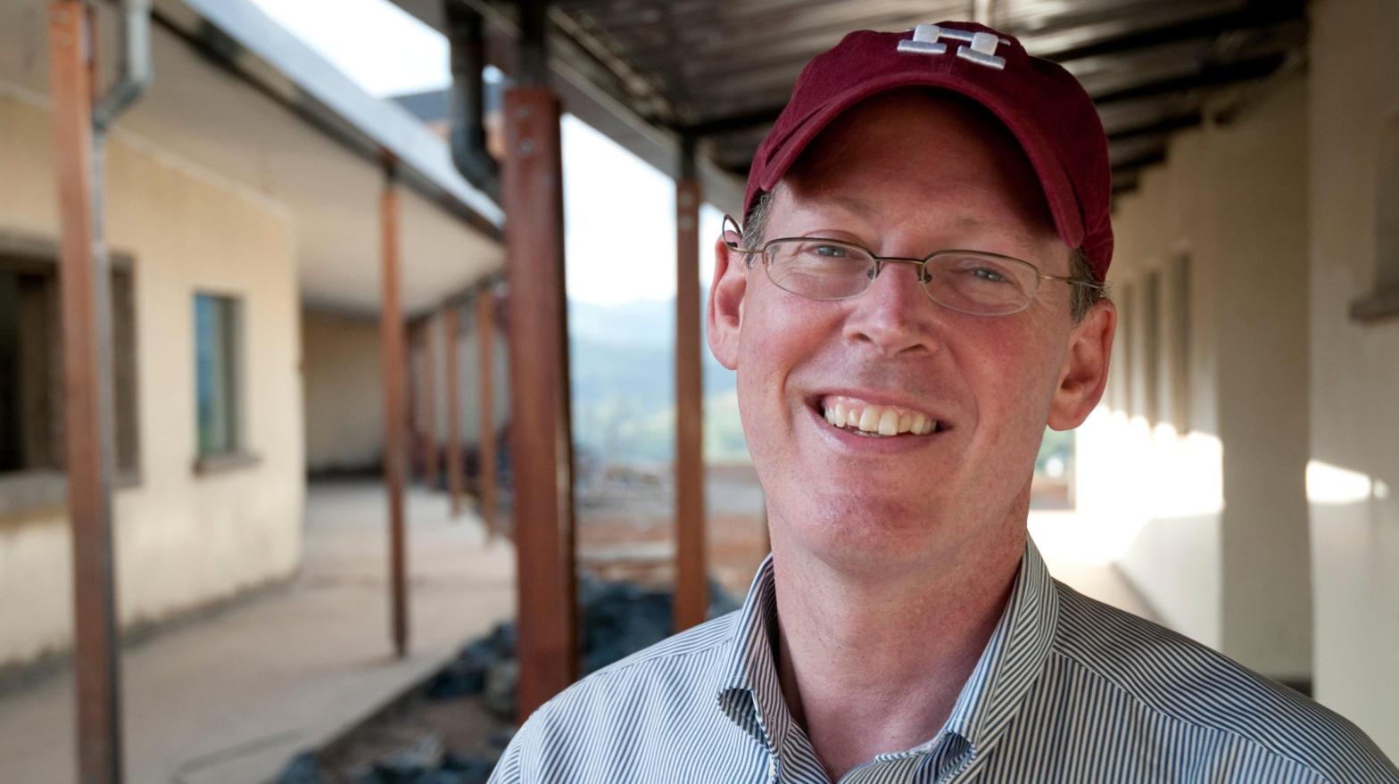 File photo of Paul Farmer in 2010 at the Butaro Hospital built by Partners In Health for the Rwanda Ministry of Health. (Photo: William Campbell/Corbis, Getty Images)
