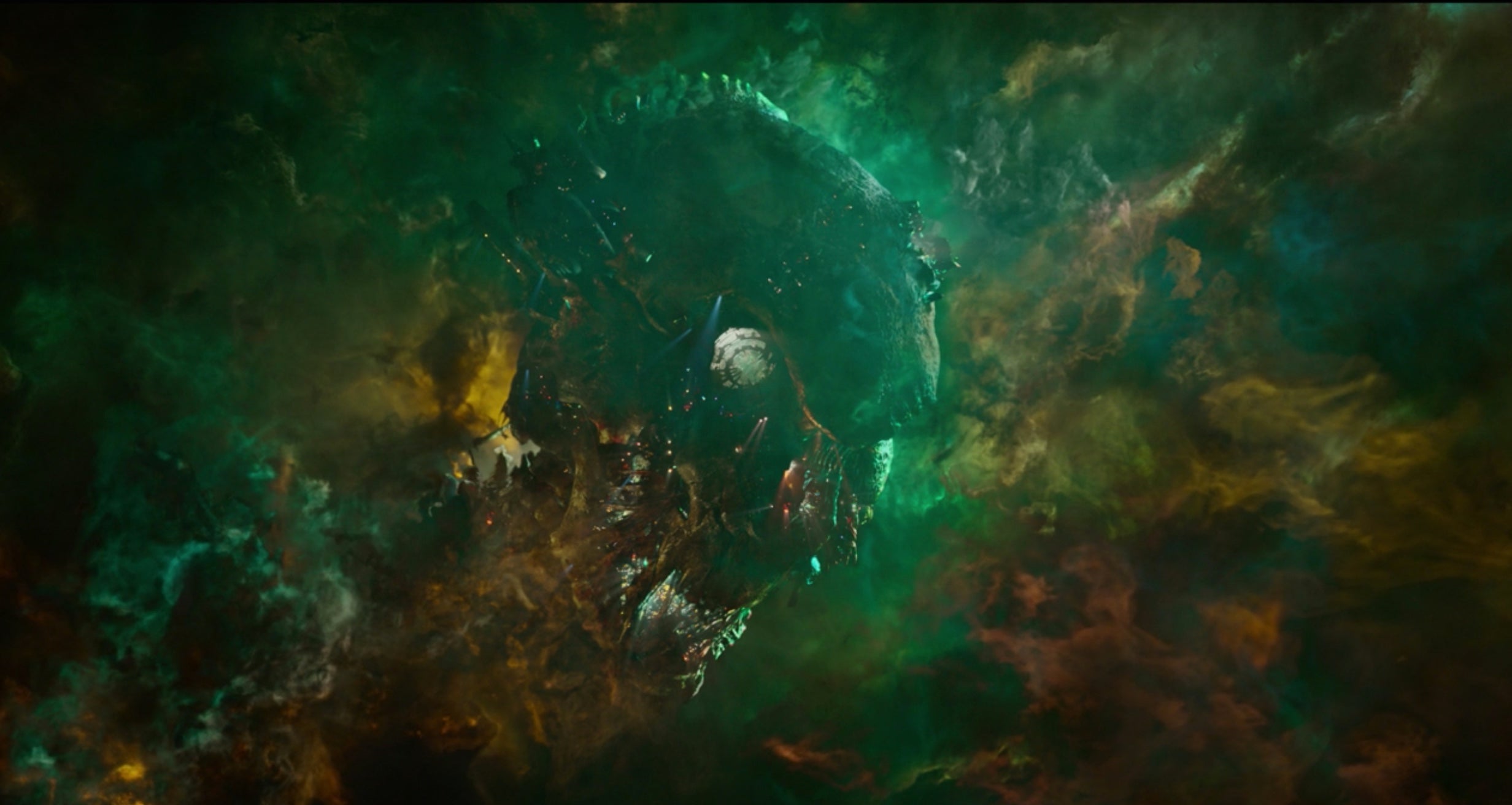 The first time we saw a Celestial in the MCU: In Guardians of the Galaxy (Screenshot: Disney+)