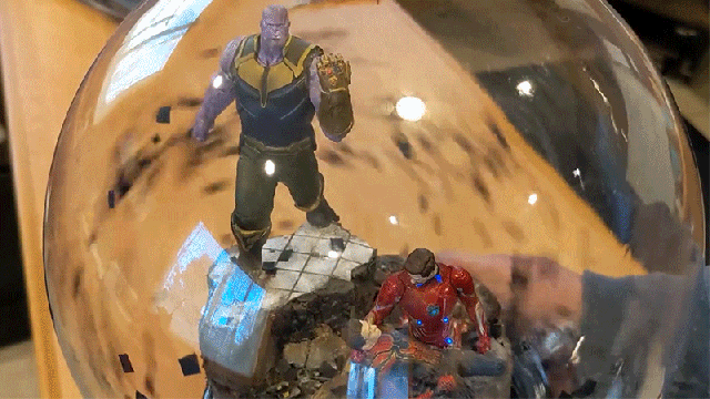 Relive Spider-Man’s Heartbreaking Disintegration With This Custom Avengers: Infinity War Snow Globe