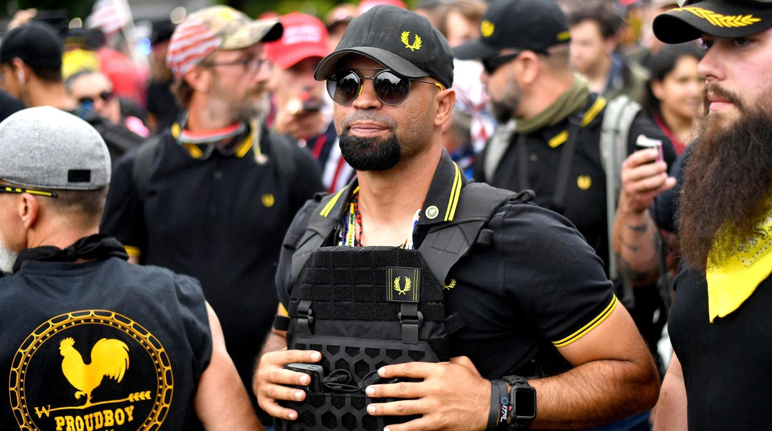 Then-Proud Boys leader Enrique Tarrio at a rally in Portland, Oregon in August 2019. (Photo: Noah Berger, File, Getty Images)