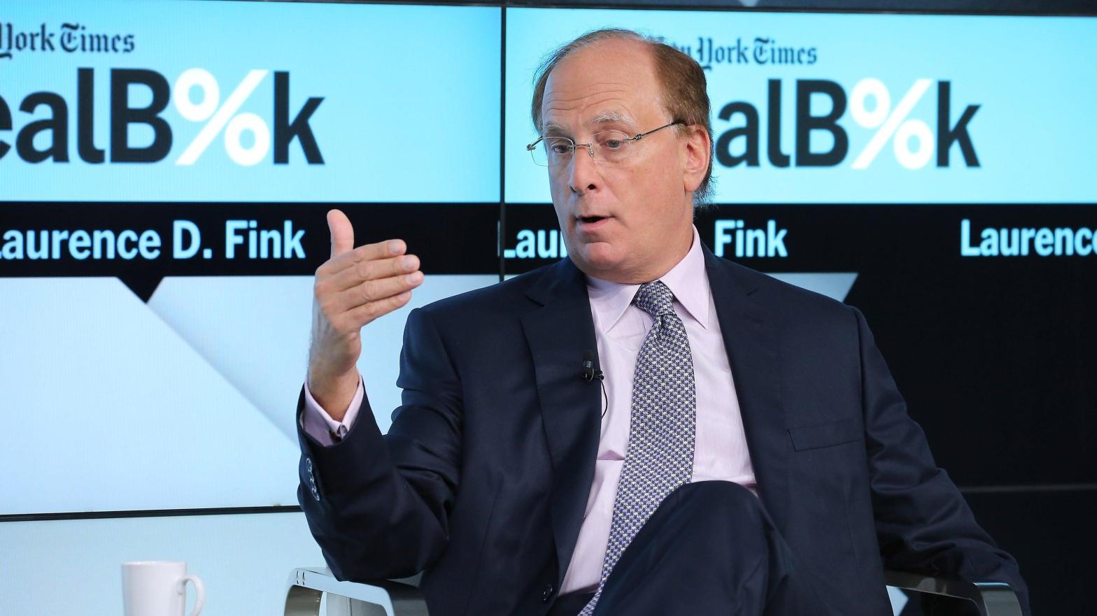 Blackrock CEO Larry Fink participates in a panel discussion at the New York Times 2015 DealBook Conference at the Whitney Museum of American Art on November 3, 2015 in New York City. (Photo: Neilson Barnard, Getty Images)