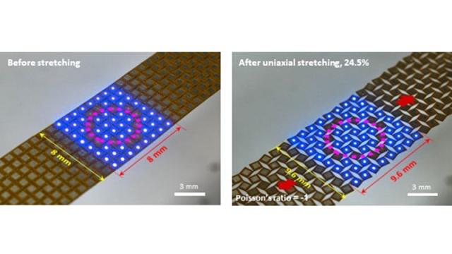 New Flexible Screen Can Be Stretched Without the Images Getting Warped