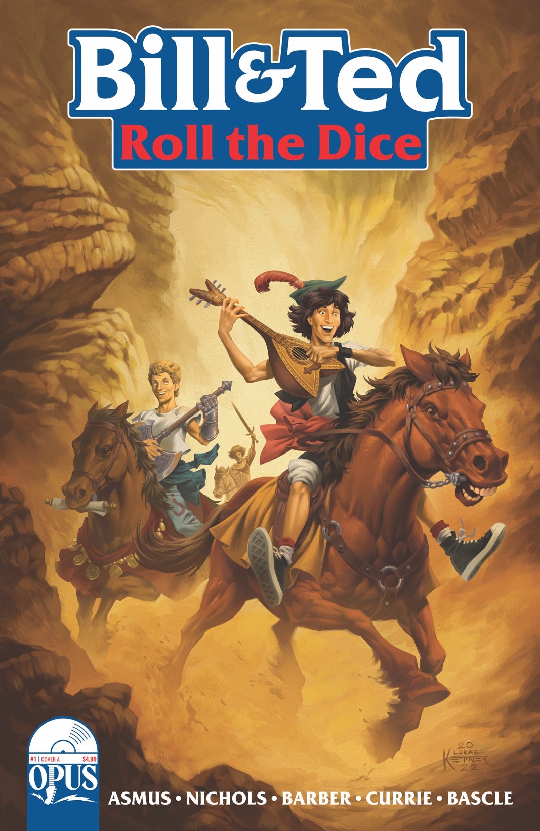 Bill & Ted Roll the Dice #1 by Lukas Ketner  (Image: Opus Publishing)