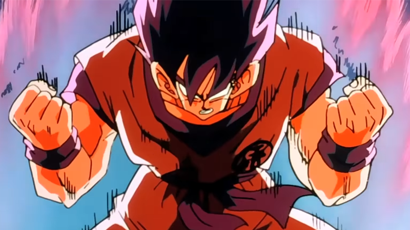 Goku's probably just hyped he doesn't have to pay two subs now. (Screenshot: Crunchyroll)