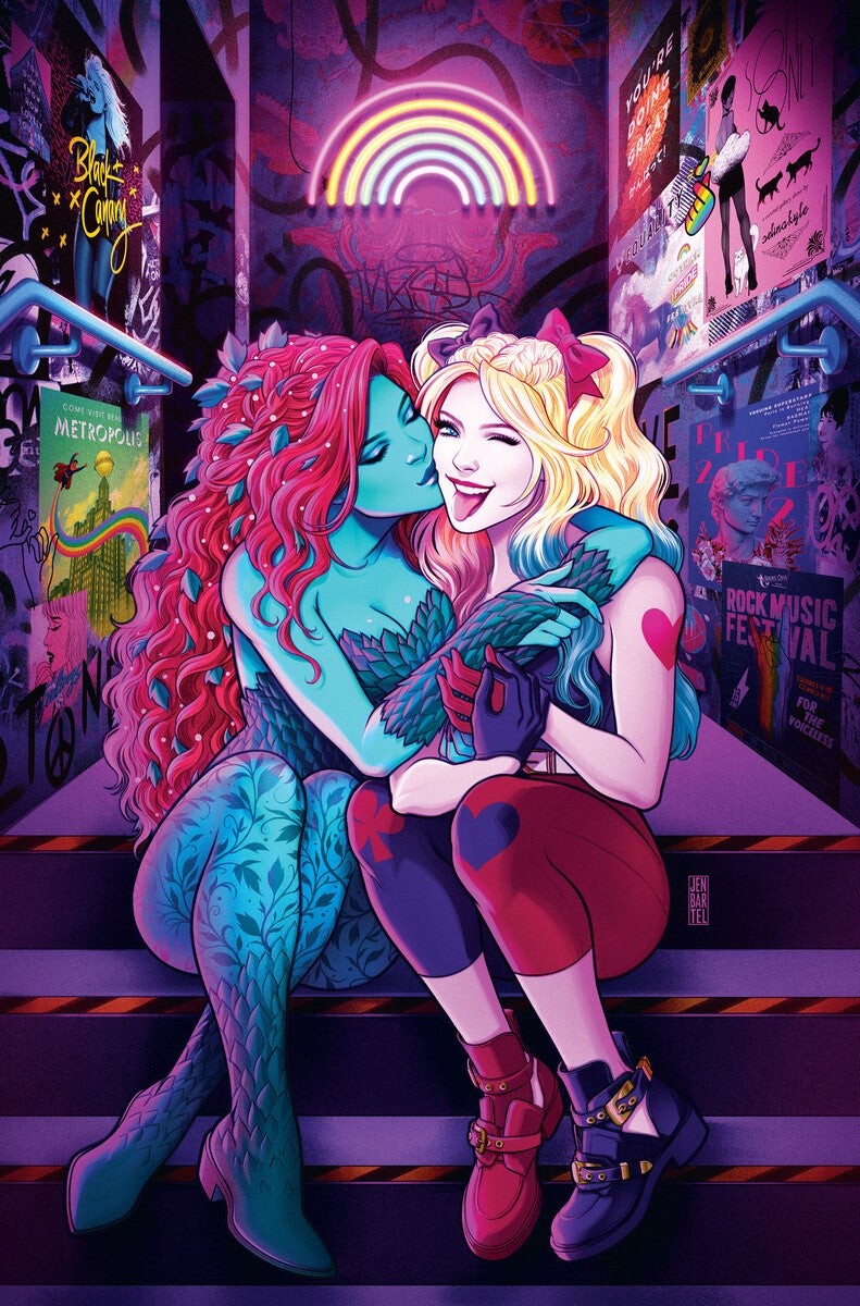 An adorable DC Pride 2022 variant cover by Jen Bartel. (Image: DC Comics)