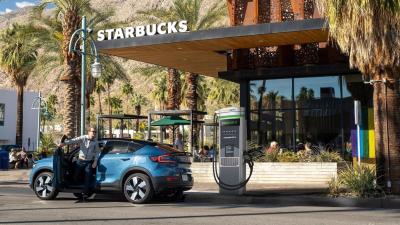 Volvo’s Starbucks EV Chargers Are Genius