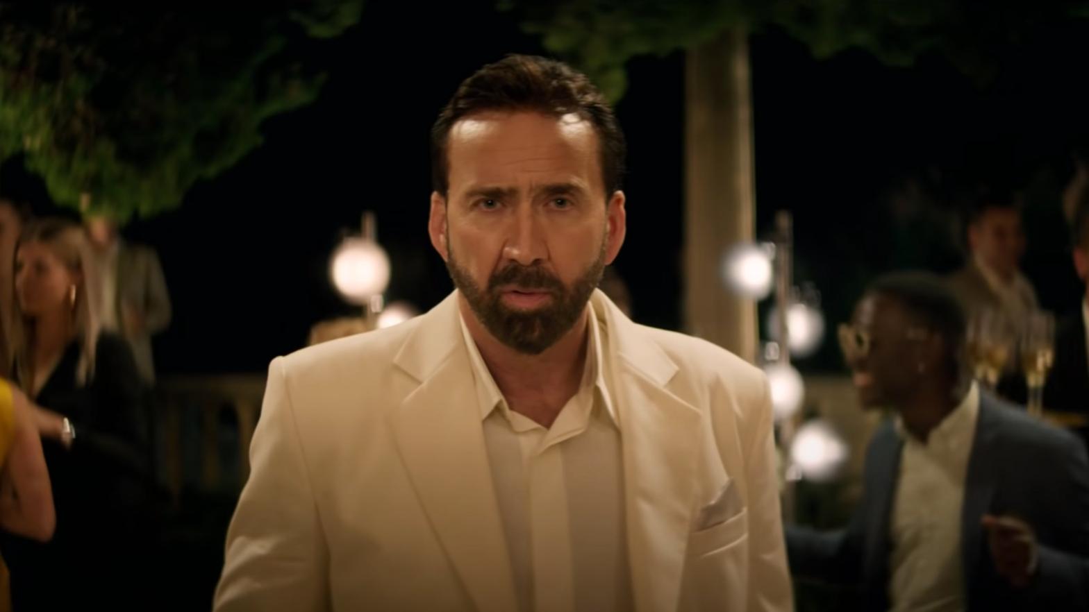 Nic Cage as Nick Cage in The Unbearable Weight of Massive Talent. (Screenshot: Lionsgate)
