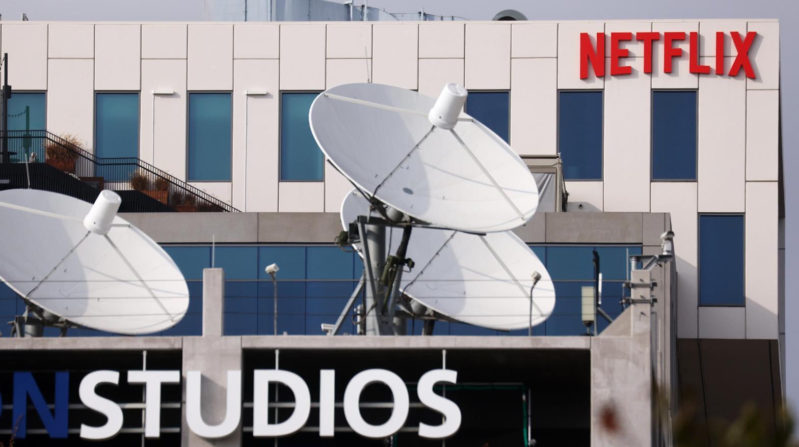 The Netflix logo is displayed at Netflix's Los Angeles headquarters on October 07, 2021 in Los Angeles, California. (Photo: Mario Tama, Getty Images)