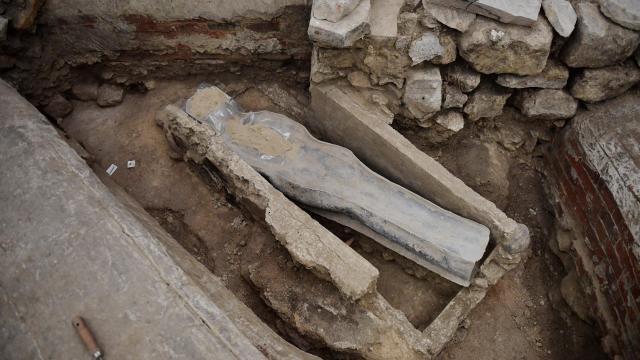 Workers Discover 700-Year-Old Lead Coffin Beneath Notre Dame Cathedral