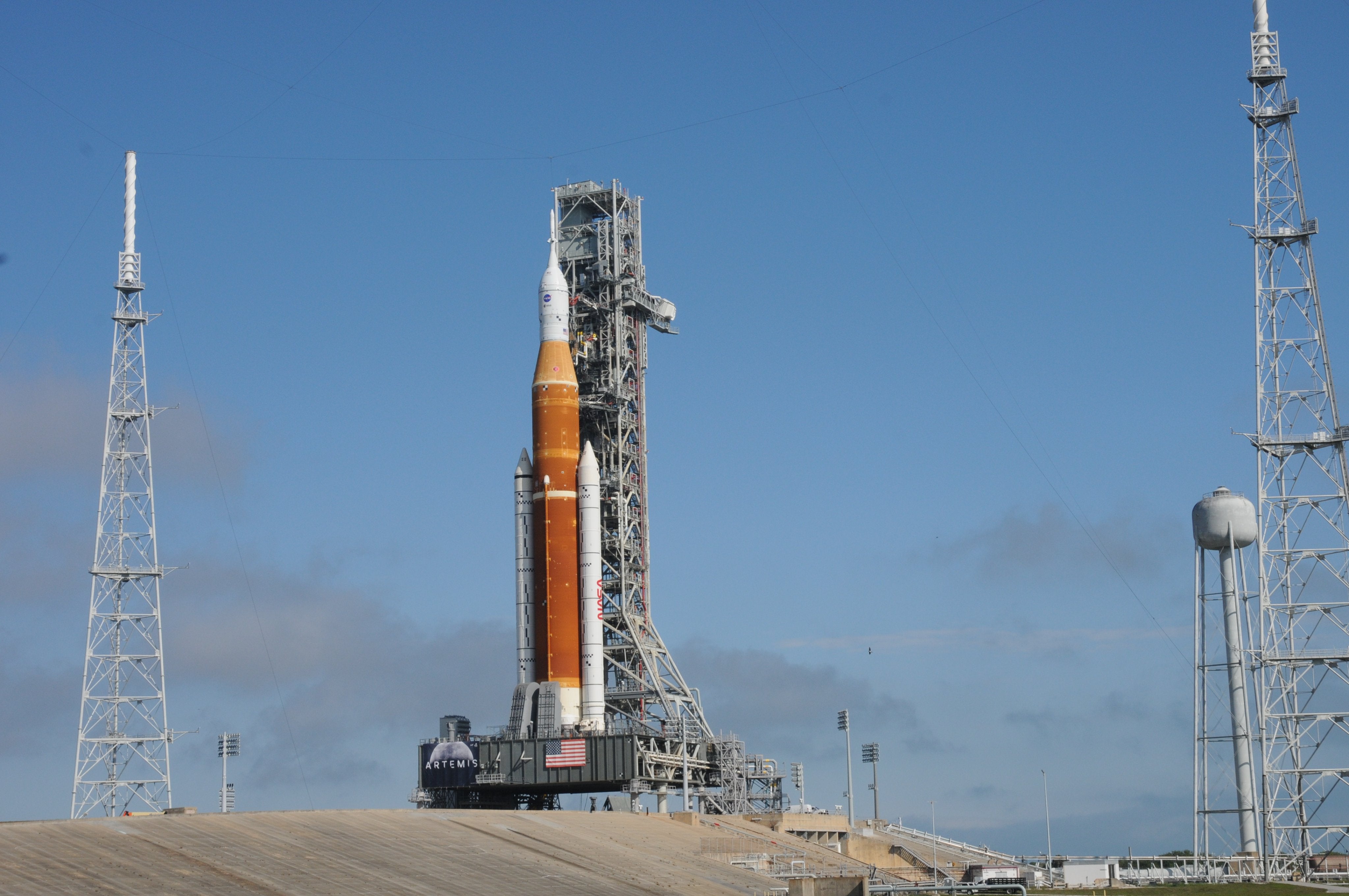 SLS at Launch Pad 39B.  (Photo: NASA)